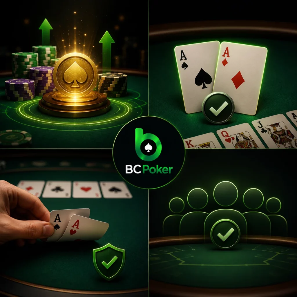 BC Poker jackpot eligibility rules with qualifying hands, showdown requirements and active tables.